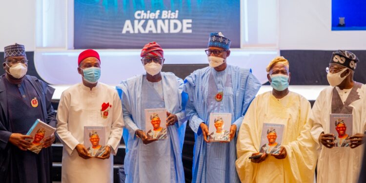 PHOTOS: President Buhari, Gov. Sanwo-Olu, Asiwaju Tinubu, Other Dignitaries at the Public Presentation of Chief Bisi Akande’s Autobiography at the Eko Hotels and Suites, V.I, Lagos, on Thursday, December 9, 2021