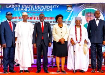 PICTURES: Gov. Sanwo-Olu Attends the 2021 Annual Governor’s Lecture of Lasu Alumni Association at the School Campus, Ojo, on Thursday, December 2, 2021