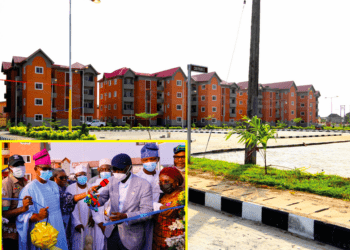 PICTURES: Gov. Sanwo-Olu Commissions Newly Constructed 744 Units of Lagoshoms in Sangotedo, Ajah on Tuesday, December 14, 2021