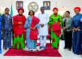PHOTOS: Nigerian Army Officers’ Wives Association, NAOWA Led by Wife of the Chief of Army Staff, Mrs, Salamatu Yahaya Pay Courtesy Call on Governor Sanwo-Olu at Lagos House, Marina, on Thursday, January 27, 2022