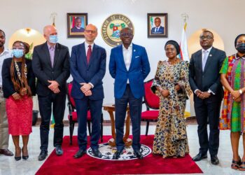 PHOTOS: Gov. Sanwo-Olu Receives the Consul General, Kingdom of the Netherlands, Mr. Michel Deelen at Lagos House, Marina, on Thursday, February 10, 2022