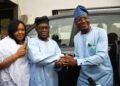 PHOTO: Gov Makinde Present Land Cruiser Jeep and JAC pick up to New Olubadan