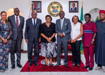 PHOTOS: The President & Executive Members of the Nigerian Academy of Science (NAS) pays Courtesy Call on Governor Sanwo-Olu at Lagos House, Marina, on Thursday, 03 March 2022