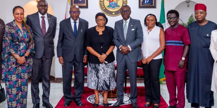 PHOTOS: The President & Executive Members of the Nigerian Academy of Science (NAS) pays Courtesy Call on Governor Sanwo-Olu at Lagos House, Marina, on Thursday, 03 March 2022