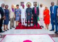 PICTURES: The Local Organising Committee (Nigeria) of International Federation of Consulting Engineers (FIDIC) Pay Courtesy visit to Governor Sanwo-Olu at Lagos House, Marina, on Tuesday, 5th April 2022