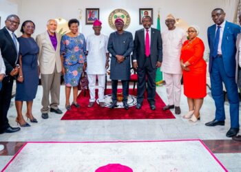 PICTURES: The Local Organising Committee (Nigeria) of International Federation of Consulting Engineers (FIDIC) Pay Courtesy visit to Governor Sanwo-Olu at Lagos House, Marina, on Tuesday, 5th April 2022