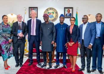 PHOTOS: Gov. Sanwo-Olu Receives Management Team of FSD Africa and FMDQ Group PLC, at Lagos House, Marina, on Tuesday, April 5, 2022