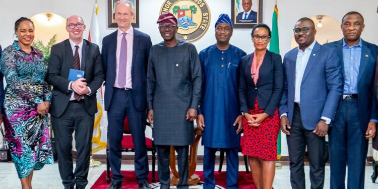 PHOTOS: Gov. Sanwo-Olu Receives Management Team of FSD Africa and FMDQ Group PLC, at Lagos House, Marina, on Tuesday, April 5, 2022