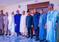 PICTURES: Sanwo-Olu Attends APC Governors Meeting With President Buhari And Vice President Osinbajo At The State House, Abuja On Tuesday, 30 August, 2022