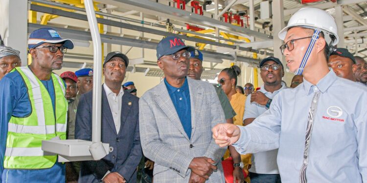 PHOTOS: Gov. Sanwo-Olu Inspects GAC Motors Nigeria Assembly Plant at Wempco Road, Ogba, Ikeja on Thursday, 11 August, 2022