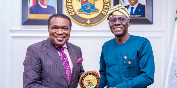 PHOTOS: Odu’a Investment Company Limited Led By The Chairman, Otunba Bimbo Ashiru Pays Courtesy Visit To Gov. Sanwo-Olu At Lagos House, Ikeja, On Thursday, August 11, 2022