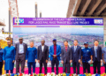 PICTURES: Gov. Sanwo-Olu, Deputy Gov Hamzat At The Final T-Beam Launch For Lagos Blue Line Rail Project In Marina, On Wednesday, 17 August 2022