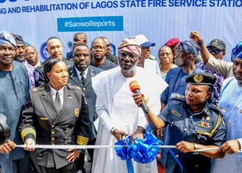 PHOTOS: Gov. Sanwo-Olu Commissions Lagos Fire Service Headquarters in Alausa, New Fire Stations at Ebute Elefun, Oniru and Ajegunle Ifelodun on Wednesday, October 26, 2022