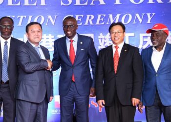 PICTURES: Gov. Sanwo-Olu Attends The Chele Completion of Construction Ceremony at the Lekki Deep Sea Port, Lagos Free Zone, Ibeju Lekki, on Monday, October 31, 2022