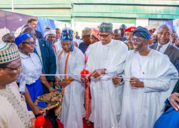 PICTURES: President Buhari, Gov Sanwo-Olu At The Commissioning Of The Lagos Rice Mill, Imota, On Monday 23rd January, 2023