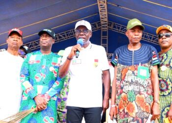 PHOTOS: Gov Sanwo-Olu, His Deputy, Dr Hamzat At The APC Gubernatorial Lagos West II Senatorial Rally At Ojo, On Thursday, 12th January, 2023