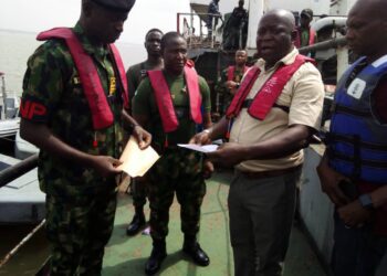 Nigerian Navy Handover Vessel To NIMASA For Flouting IMO Regulation