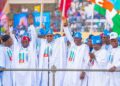 MORE PHOTOS: President Buhari, Tinubu, Shettima, Gov Sanwo-Olu, Others At The Grand Finale Of APC Presidential Campaign At Teslim Balogun Stadium, Surulere, Lagos, On Thursday, 21st February 2023