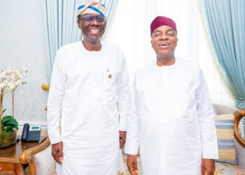 PHOTO NEWS: Gov. Sanwo-Olu Pays Courtesy Visit To Bishop Oyedepo, Founder Of Living Faith Church Worldwide On Monday,13 March 2023