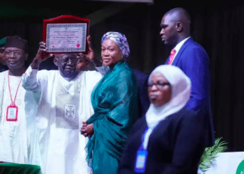 BREAKING: Tinubu receives his Certificate of Return