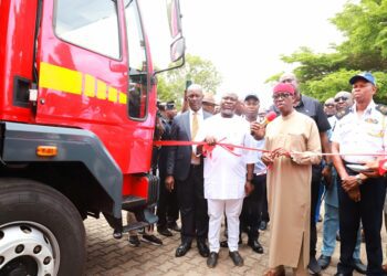 Okowa inaugurates 2 trucks for Delta Fire Service