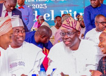 PHOTOS: Gov Sanwo-Olu, Dep Gov Hamzat, Okoya, Others At The 2023 Eid-El-Filtr Celebration At Lagos House, Ikeja, On Monday, 24 April 2023