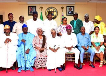 PICTURES: Executive Members Of Lagos Legislators Forum Pay Congratulatory Visit To Governor Sanwo-Olu At The Lagos House, Marina, On Wednesday, 19 April 2023