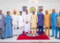 PICTURES: Governor Sanwo-Olu Receives Federal House Of Representatives Elect, Speakership Aspirant, Hon Tajudeen Abbas And His Joint Task Team At Lagos House, Marina, On Saturday, May 13, 2023