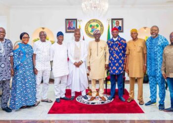 PICTURES: Governor Sanwo-Olu Receives Federal House Of Representatives Elect, Speakership Aspirant, Hon Tajudeen Abbas And His Joint Task Team At Lagos House, Marina, On Saturday, May 13, 2023
