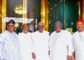 PHOTOS: Govs Sanwo-Olu, Uzodinma, Rt Hon Femi Gbajabiamila, Senator Lawan At A Strategic Meeting In Abuja