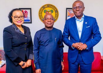 PICTURES: Gov Sanwo-Olu Receives Governor Alex Otti Of Abia State At Lagos House, Marina, On Wednesday, 21st June 2023