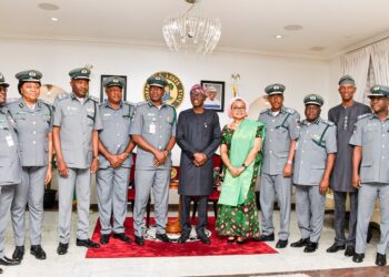 PHOTOS: Acting Comptroller-General, Nigeria Customs Service, Bashir Adeniyi Pays Courtesy Visit To Governor Sanwo-Olu At Lagos House, Marina, On Tuesday, 25th July 2023