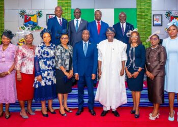 PICTURES: Governor Sanwo-Olu Swears In Newly Appointed Permanent Secretaries At Lagos House, Alausa, Ikeja, On Thursday, July 13, 2023