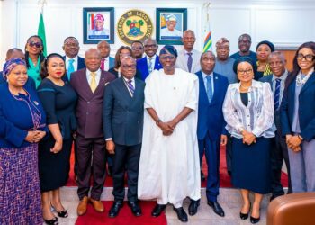 PHOTOS: Governor Sanwo-Olu Receives Council Of CIBN Led By Its President/Chairman Of Council, Dr Kenneth Opara At Lagos House, Alausa, Ikeja, On Thursday, July 13, 2023