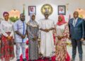 PHOTOS: Aminat Yusuf, LASUU Best Graduating Student Visits Governor Sanwo-Olu At Lagos House, Marina, On Thursday, 6th July 2023