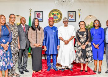 PHOTOS: United Nations Joint Team On AIDS Led By  Country Director, UNAIDS, Dr. Leopoid Zeken Pay Courtesy Visit To Governor Sanwo-Olu At Lagos House, Marina, On Thursday, 6th July 2023