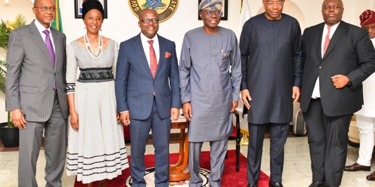PHOTOS: Executive Management Of Coronation Merchant Bank Pay Courtesy Visit To Governor Sanwo-Olu At Lagos House, Marina, On Friday, 28th July 2023