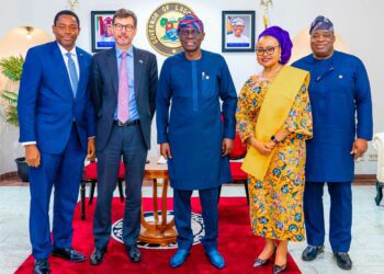 PICTURES: Gov. Sanwo-Olu Receives New British Deputy High Commissioner, Jonny Baxter At Lagos House, Marina On Friday, September 22, 2023