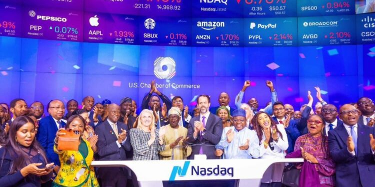 President Tinubu Becomes First Ever African Leader To Ring Closing Bell At NASDAQ; Woos Large Scale Investment At The Nigeira-U.S. Executive Business Roundtable