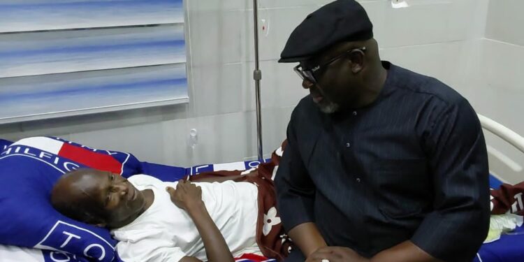Oborevwori visits ailing Kokori, takes over hospital bills