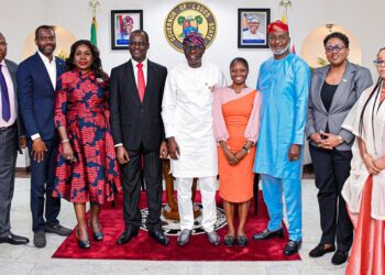 PICTURES: Gov. Sanwo-Olu Receives Presidential Committee on Fiscal Policy and Tax Reforms at Lagos House, Marina, on Monday, 18 December, 2023