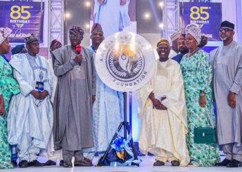 PHOTOS: Gov. Sanwo-Olu Attends 85th Birthday Celebration Of Chief Adebisi Akande, Ex-Interim National Chairman Of APC, At The International Conference Centre (ICC), Ibadan, On Tuesday, 16th January 2024