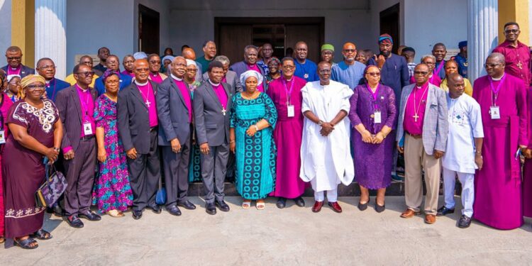 Photos: Gov. Sanwo-olu Attends the Church of Nigeria (Anglican Communion) Annual Retreat for Bishops and Their Wives at Archbishop Adebola and Oluranti Ademowo Christian Resource Centre (Faith Plaza), Bariga, on Monday, 8 January, 2024