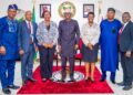 PICTURES: Gov. Sanwo-Olu Receives Vice Chancellors of Unilag and Lasu on Joint Hosting of the Fasu 11th African University Games at Lagos House, Marina, on Wednesday, 21st February 2024