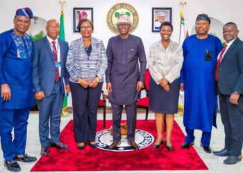 PICTURES: Gov. Sanwo-Olu Receives Vice Chancellors of Unilag and Lasu on Joint Hosting of the Fasu 11th African University Games at Lagos House, Marina, on Wednesday, 21st February 2024