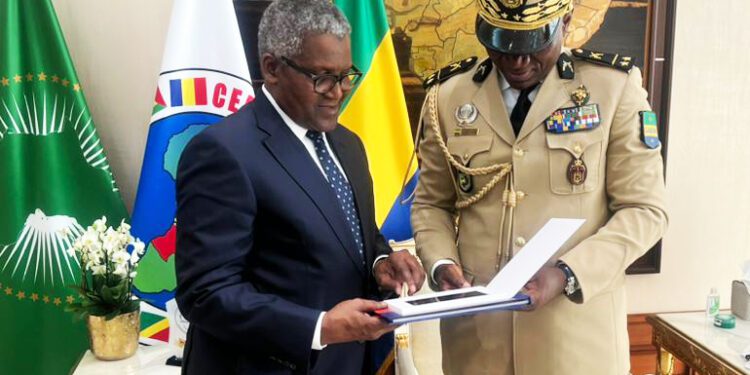 President Nguema of Gabon invites Dangote to invest in Cement, Fertilser production in country