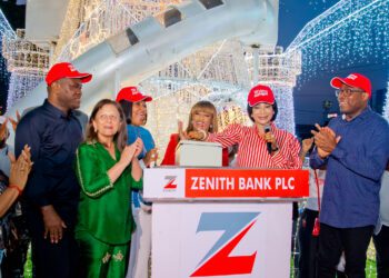 Zenith Bank lights up Ajose Adeogun street, ushering in the yuletide season