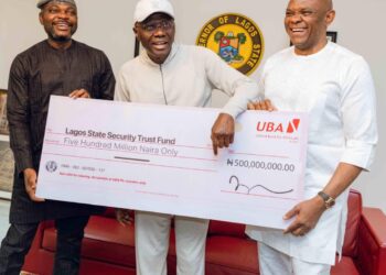 UBA Donates N500 Million to Lagos State Security Trust Fund, Pledges Support for State’s Effort at Improving Security
