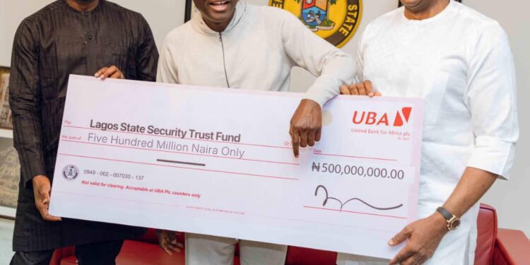 UBA Donates N500 Million to Lagos State Security Trust Fund, Pledges Support for State’s Effort at Improving Security