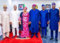 PICTURES: Gov. Sanwo-Olu Receives New Principal Officers of Lagos House of Assembly Led by the Speaker, RT. Hon. Mojisola Meranda, at Lagos House, Ikeja, on Monday, 20 January 2025